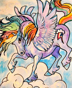 RAINBOW DASH origial painting for sale by jupiterjenny