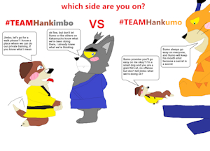 Adventures of Hank - teamHankimbo or team Hankumo by AnthonitecusBlueWolf