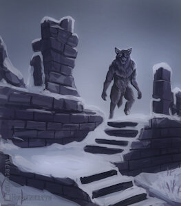 Winter speedpaint by WerewolfDegenerate