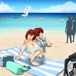 Suzy And Claire's Lovely Beach Day by Halcyon