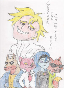 Courage the cowardly hero villains by nanokoex