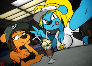 Date at the "Malt" Shop by XanOdice