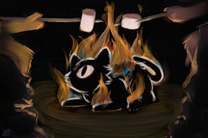 campfire by leglegleg
