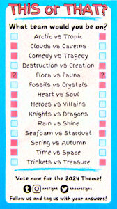 My 2024 Artfight Theme Poll Meme by MrRoseLizard