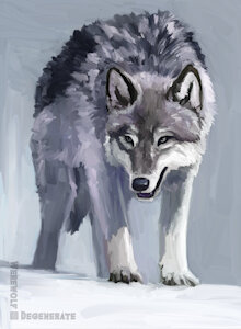 Wolf speedpaint by WerewolfDegenerate
