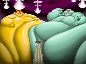 Commission - G-Max Stuffing by WolfgerLynel