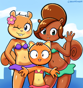 Squirrely Girls by Disfigure