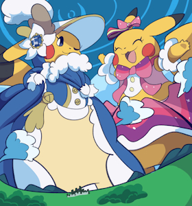 Looming pikachu belle and popstar by boolerex