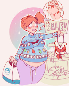 Misty Preggo Month 7 by WildeGems
