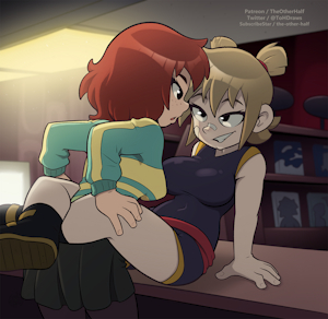 Roxie and Kim 1 by TheOtherHalf