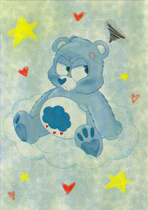 Grumpy Bear by duckmin1930