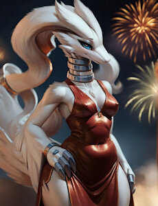 Reshiram - Happy new year by FoxWithAI