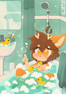 Bath Time by SpookMakesArt