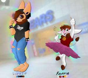 Kantie and Luther by bladee