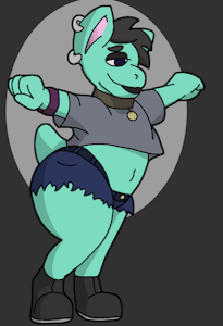 Goth cub by oiledoil