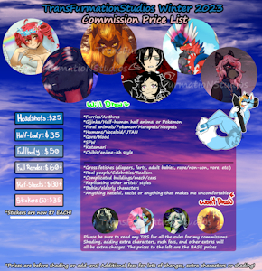Commission Prices Winter 2023 by MysticSkies