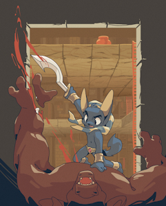 Anubis Mounting An Enemy! by Harmarist