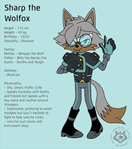 Sharp the Wolfox by LusitanianFox