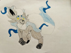 A sparking spiritual fox by TRexHunter10