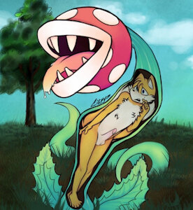 Piranha plant vore Tails by ZOLOTOIUwU