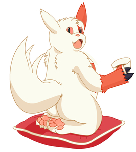 Zangoose With Tea by Buwaya