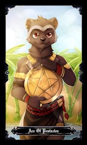 Ace of Pentacles by RaineShadowpaw