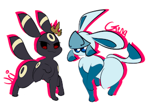 some more eeveelutions by 1upGobbo