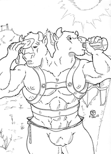 Fallout: Brahmin Farmboy by Beachfox