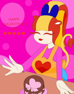 Valentine cake! by BasherXDZ