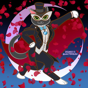 Tuxedo Cat by riverhayashi