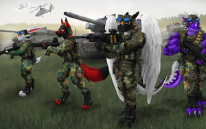 Advance! (Not my artwork) by AzureParagon