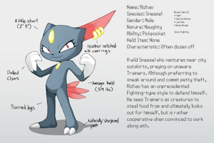 Rizhao (Pokemon OC) by vulapa