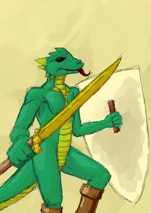 Daggerfall Argonian by DanielBunny