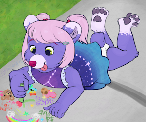 Just being my little bear self, today. by LunarFlare