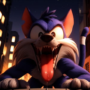 POV: You're About to be Furrball Chow by LuckyDaWolf