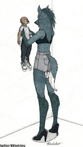 When your girlfriend's one inch taller than you by Kholchev