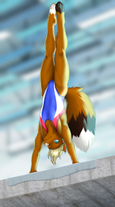 [C] Kaidal's Headstand Dive by MykeGreywolf