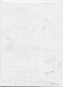 Mountain View and Tree (last picture for a while) by NaughtyKnotty