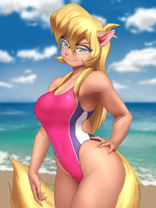 Swimsuit Callie Briggs by MykeGreywolf