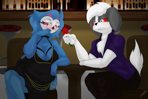 Romantic dinner by MiniFeru
