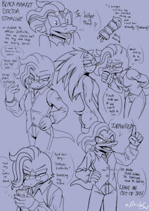 Dr. Starline and his Patient, Sonic Kidnap AU background by NineLiveSaved