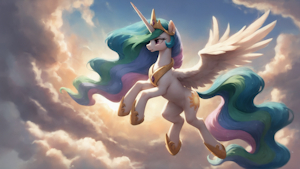 [AI] My Little Pony - Wallpapers - Celestia by Soph