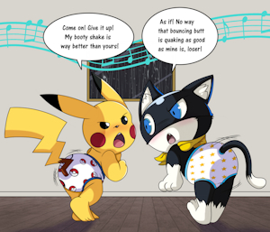 A Bet to Booty Quake It! (Commission) by EmperorCharm