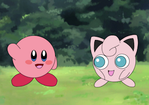Kirby and Jigglypuff by ChelseaCatGirl