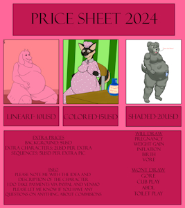 april 2024 price sheet by lillysinge