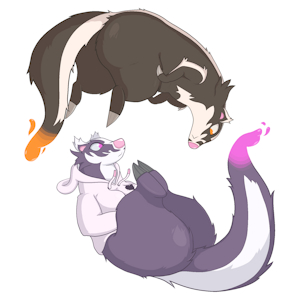 🦨🤎💜🦡 by Pinnipip