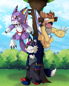 Bancho Digi-Tough Guys, Pt. 2 (Commission + STORY) by EmperorCharm
