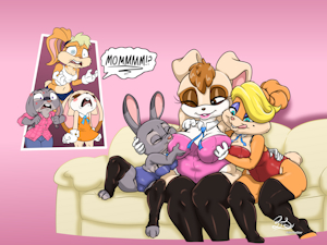 Huggy Wuggy Bunny Mommies by PilloTheStar
