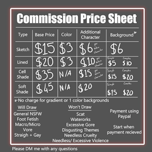 Commission prices by FoxKai