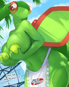 poke tennis girl by ozoneserpent